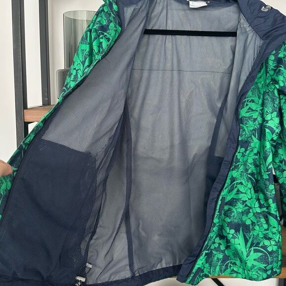 Columbia Ridge Gates Women's Green Distressed Tropical Print Jacket - Picture 11 of 11